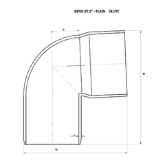 Urja Enterprise Finolex SWR Bend 87.5 - Plain