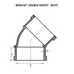 Urja Enterprise Finolex SWR 45 Degree Double Socket Bend
