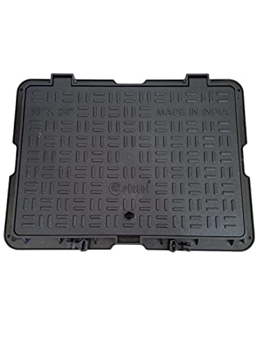 Urja Enterprise PVC Manhole Cover Floor | Drainage Cover | Chamber Cover (1 pcs) (PVC)(All Size) 18 x 24 HEAVY