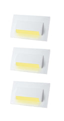 Classic 4 Modular Western LED Foot Light Convertible Under Cabinet Light, Soft White Outdoor Deck Wall Recessed Foot Stair Nosing Light PACK OF 3 YELLOW