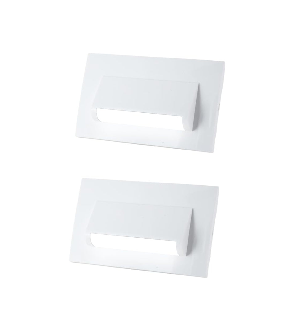 Classic 4 Modular Western LED Foot Light Convertible Under Cabinet Light, Soft White Outdoor Deck Wall Recessed Foot Stair Nosing Light PACK OF 2 WHITE