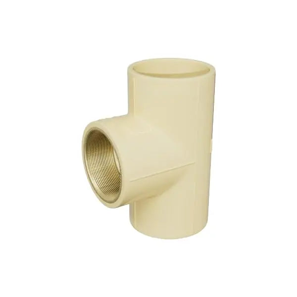 Urja Enterprise CPVC and Brass TEE Pipe Fitting (Pack of 5 Pcs) 1 2" × 3 4"