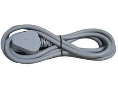 Urja Store 1 mm 3 Core Electric 3 Pin Extension Power Cord, Flexible Rubber Electric Wire 3 MTR, Silver