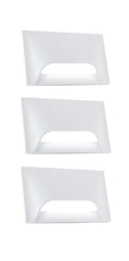 Urja Enterprise Italic 3&4 Modular Western LED Foot Light Convertible Under Cabinet Light, Soft White Outdoor Deck Wall Recessed Foot Stair Nosing Light PACK OF 3 WHITE