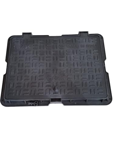 Urja Enterprise PVC Manhole Cover Floor | Drainage Cover | Chamber Cover (1 pcs) (PVC)(All Size) 18 x 24 Classic