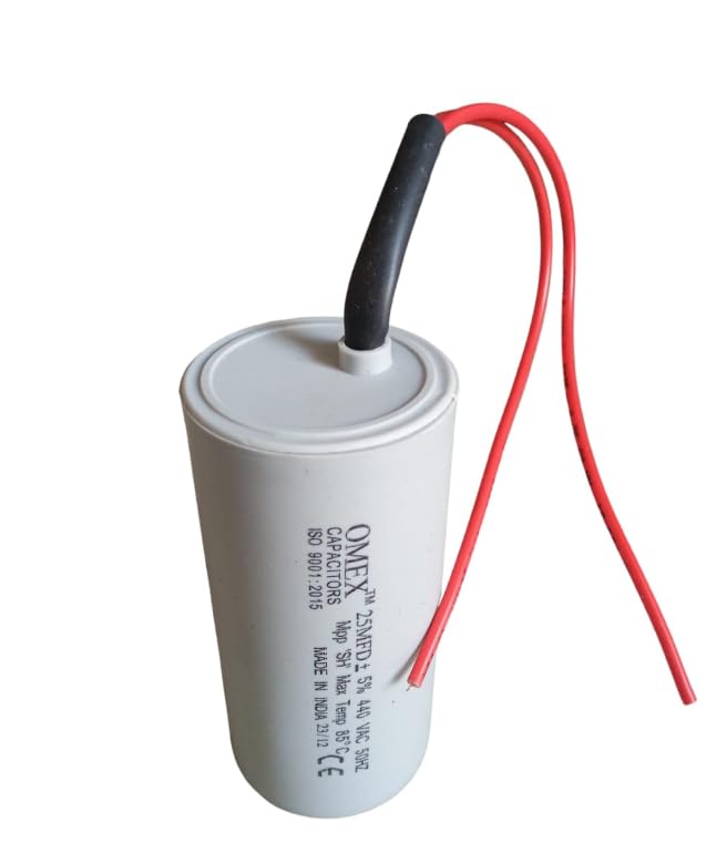 Urja Enterprise Capacitor 25 MFD Motor Running Capacitors 440 VAC - Pack of 1 pc