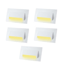Classic 4 Modular Western LED Foot Light Convertible Under Cabinet Light, Soft White Outdoor Deck Wall Recessed Foot Stair Nosing Light PACK OF 5 YELLOW