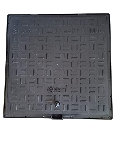 Urja Enterprise PVC Manhole Cover Floor | Drainage Cover | Chamber Cover (1 pcs) (PVC)(All Size) 21 x 21