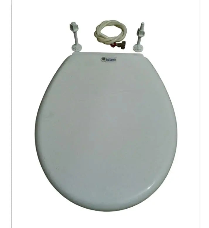 Urja Enterprise Toilet Seat Cover | White effect/Finish | Non Soft Close type | Suitable for Conventional/Regular EWC