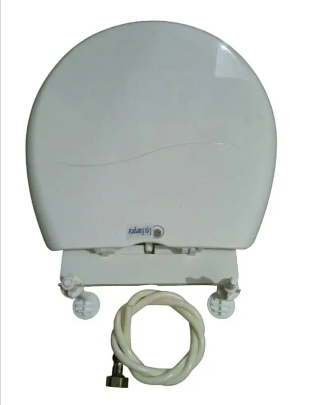 Urja Enterprise Toilet Seat Cover | White effect/Finish | Non Soft Close type | Suitable for Conventional/Regular EWC