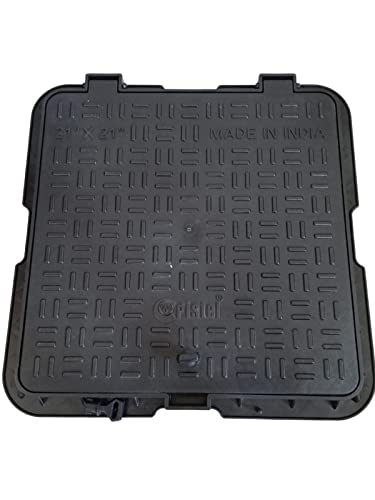 Urja Enterprise PVC Manhole Cover Floor | Drainage Cover | Chamber Cover (1 pcs) (PVC)(All Size) 21 x 21 Classic
