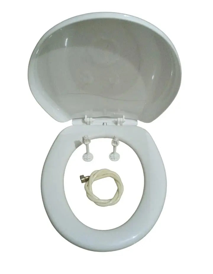 Urja Enterprise Toilet Seat Cover | White effect/Finish | Non Soft Close type | Suitable for Conventional/Regular EWC