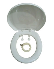Urja Enterprise Toilet Seat Cover | White effect/Finish | Non Soft Close type | Suitable for Conventional/Regular EWC