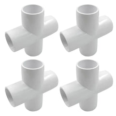 4-Way PVC Elbow Pipe Fitting Manufacturer and Supplier cross 3 4 inch