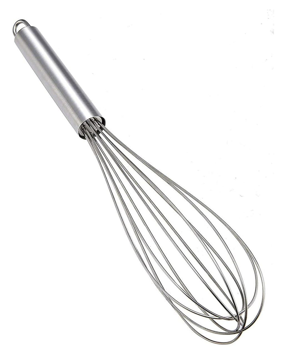 Urja Enterprise Stainless Steel Manual Hand Whisk - Balloon Wire Whisk for Mixing, Beating, Whipping & Blending, Kitchen Baking & Cooking Beater Tool for Egg, Cake Batter, Cream, Sauces & Drinks (20CM)