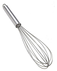 Urja Enterprise Stainless Steel Manual Hand Whisk - Balloon Wire Whisk for Mixing, Beating, Whipping & Blending, Kitchen Baking & Cooking Beater Tool for Egg, Cake Batter, Cream, Sauces & Drinks (20CM)