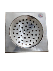 Urja Enterprise Check Square Flat Cut Floor Drain | Premium Stainless Steel | 6 x 6 inches | Pack of 1 Default Title