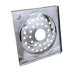 Urja Enterprise Sqaure Round Cut Floor Drain | Premium Stainless Steel | 6 x 6 inches | Pack of 1