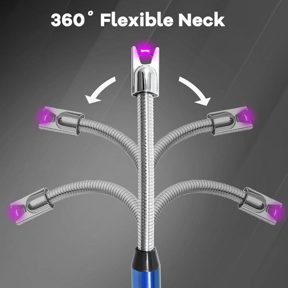 Urja Enterprise Upgraded Rechargeable Electric Gas Lighter for Kitchen Cooking Gas Stove , 360° Flexible Neck Arc Lighter Plasma Flameless Windproof USB Lighter - 400 Uses in Single Charge (Multicolor)