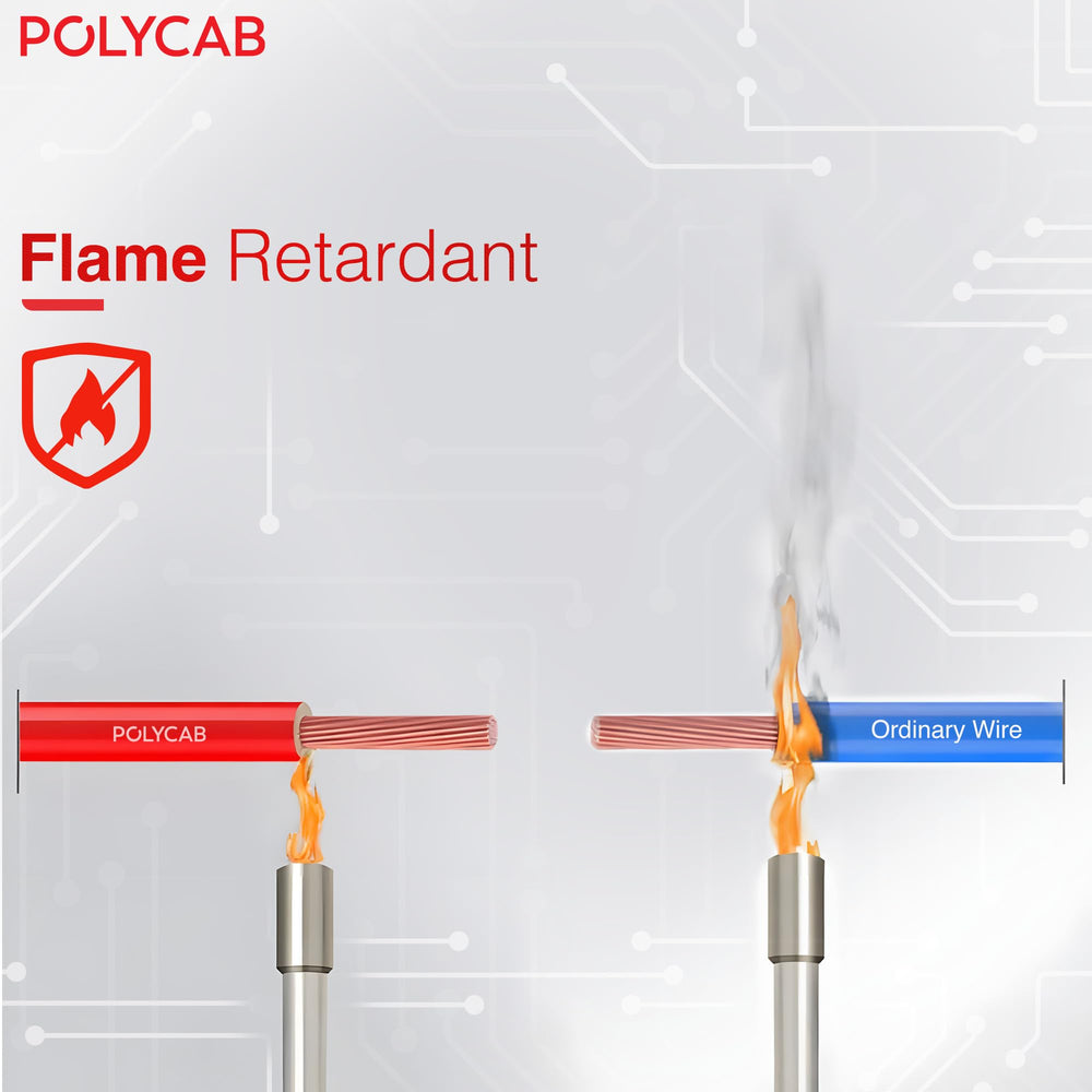 Polycab OPTIMA+ 90M coil | Flame Retardant | Lead free | 99.97% high purity copper | Rodent protection | PVC insulated housewire