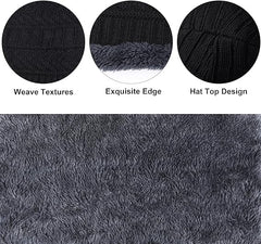 Urja Enterprise Sports Winters Cap & Muffler for Men & Women| Beanie Cap| 1 Set| (Black)