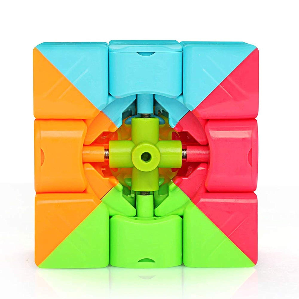 Urja Enterprise Cubes 3X3 High Speed Sticker Less Magic Puzzle Cube Game Toy Pack of 1,Multicolor,for Kid