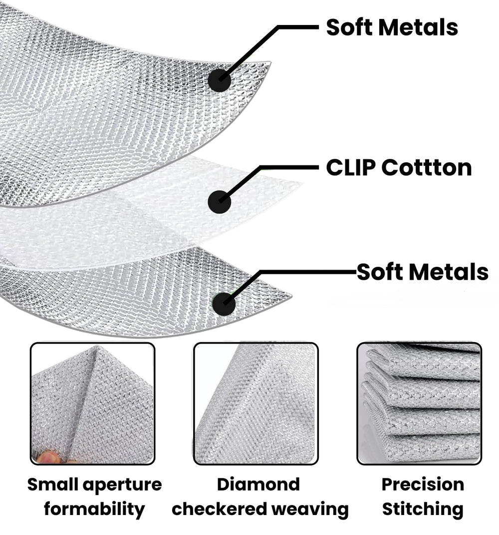 Urja Enterprise Non-Scratch Wire Dishcloth, Steel Scrubber for Utensils Cleaning, Multipurpose Wet and Dry Cleaning Dish Wash Cloth Scrubber for Washing Dishes, Sinks, Counters