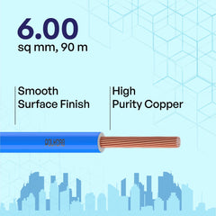 Polycab OPTIMA+ 90M coil | Flame Retardant | Lead free | 99.97% high purity copper | Rodent protection | PVC insulated housewire