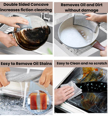 Urja Enterprise Non-Scratch Wire Dishcloth, Steel Scrubber for Utensils Cleaning, Multipurpose Wet and Dry Cleaning Dish Wash Cloth Scrubber for Washing Dishes, Sinks, Counters