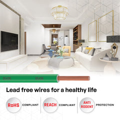 Polycab OPTIMA+ 90M coil | Flame Retardant | Lead free | 99.97% high purity copper | Rodent protection | PVC insulated housewire