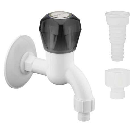 Urja Enterprise Cock Foam Flow Water Tap Nozzle Cock for Bathroom & Kitchen with Flange Superior Plastic Taps (Multi color) (pack of 1)(CP-107)