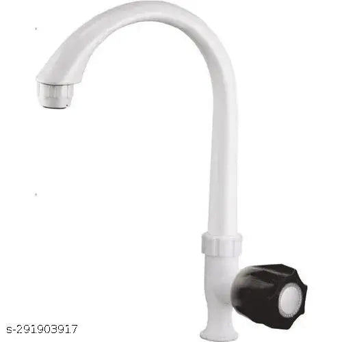 Urja Enterprise Cock Foam Flow Water Tap Swan Neck Cock for Bathroom & Kitchen with Flange Superior Plastic Taps (Multi color) (pack of 1)(CP-110)