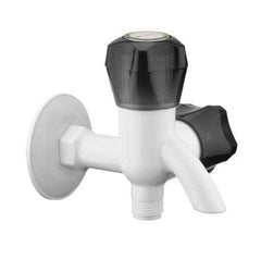 Urja Enterprise Cock Foam Flow Water Tap Two Way Bib Cock for Bathroom & Kitchen with Flange Superior Plastic Taps (Multi color) (pack of 1)(CP-111)