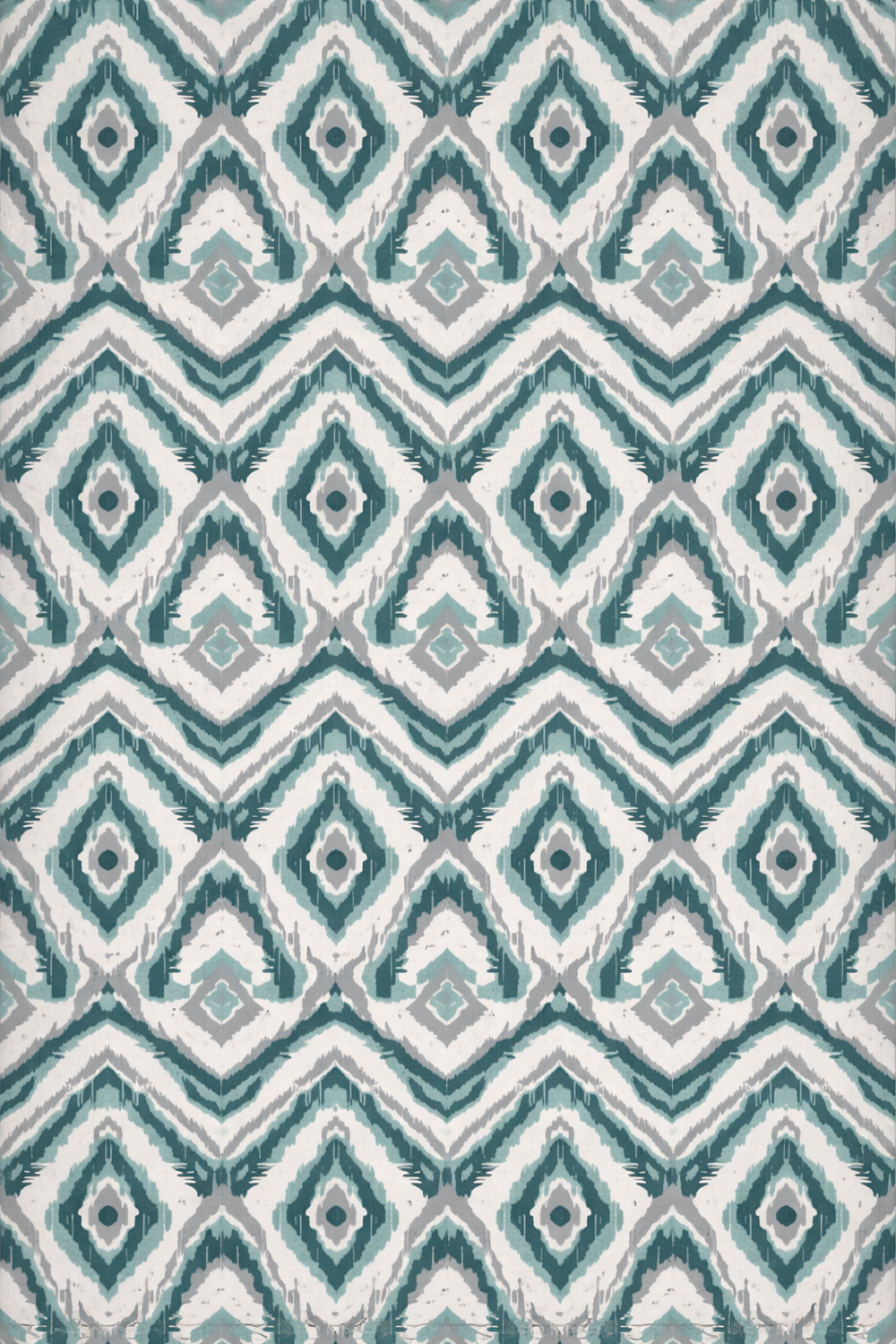 Premium Teal Ikat Print Rayon Women’s Tunic Top – Soft & Breathable Fabric | Elegant Casual & Office Wear | 3/4 Sleeve Designer Kurti Style(3)