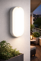 Urja Enterprise 9W Outdoor LED Bulkhead Wall & Ceiling Light – Mount Lamp for Balcony, Staircase, Parking, Terrace & Exterior Lighting (Multicolor)