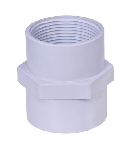 Urja Enterprise PVC Pipe Fitting FTA Pipe Fitting – Leak-Proof, Corrosion-Resistant Joint for Residential & Industrial Plumbing Systems (Pack of 1) 63 mm (2 inch)