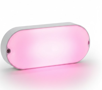 Urja Enterprise 9W Outdoor LED Bulkhead Wall & Ceiling Light – Mount Lamp for Balcony, Staircase, Parking, Terrace & Exterior Lighting (Multicolor) Pack of 1 Pink