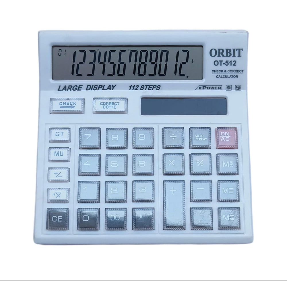 Orbit Basic Calculator (12 Digit OT-512WTC Basic Calculator (Multicolor)