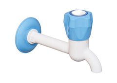 Urja Enterprise PVC Plastic Bib Cock/Water Taps for Kitchen Bathroom Wash Basins Long Body 90degree (Pack of 1)(CP-604)