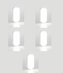 Urja Enterprise 9W Outdoor LED Bulkhead Wall & Ceiling Light – Mount Lamp for Balcony, Staircase, Parking, Terrace & Exterior Lighting (Multicolor)