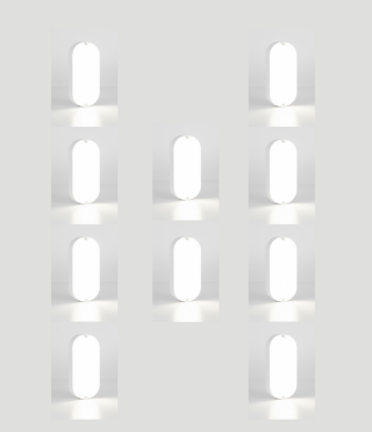 Urja Enterprise 9W Outdoor LED Bulkhead Wall & Ceiling Light – Mount Lamp for Balcony, Staircase, Parking, Terrace & Exterior Lighting (Multicolor)