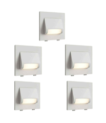 Urja Enterprise 3W Staircase Led Foot Light,2 Module,Plastic Material,Modern,Stylish,Home&Office,Indoor Light Pack of 5