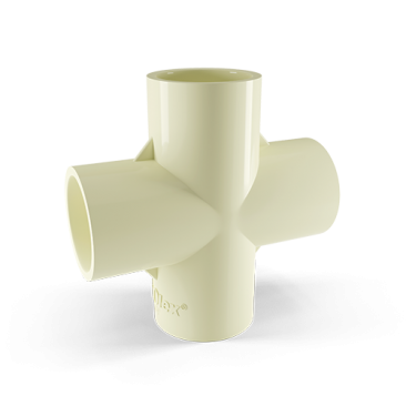 Urja Enterprise CPVC Cross Tee – 4-Way Connector, Finolex Compatible Fitting