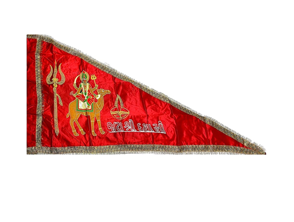 Urja Enterprise Embroidered All Hindu Bhagwan & Mata Ji Flags (Dhwaj) Jay Shree Dasha Maa