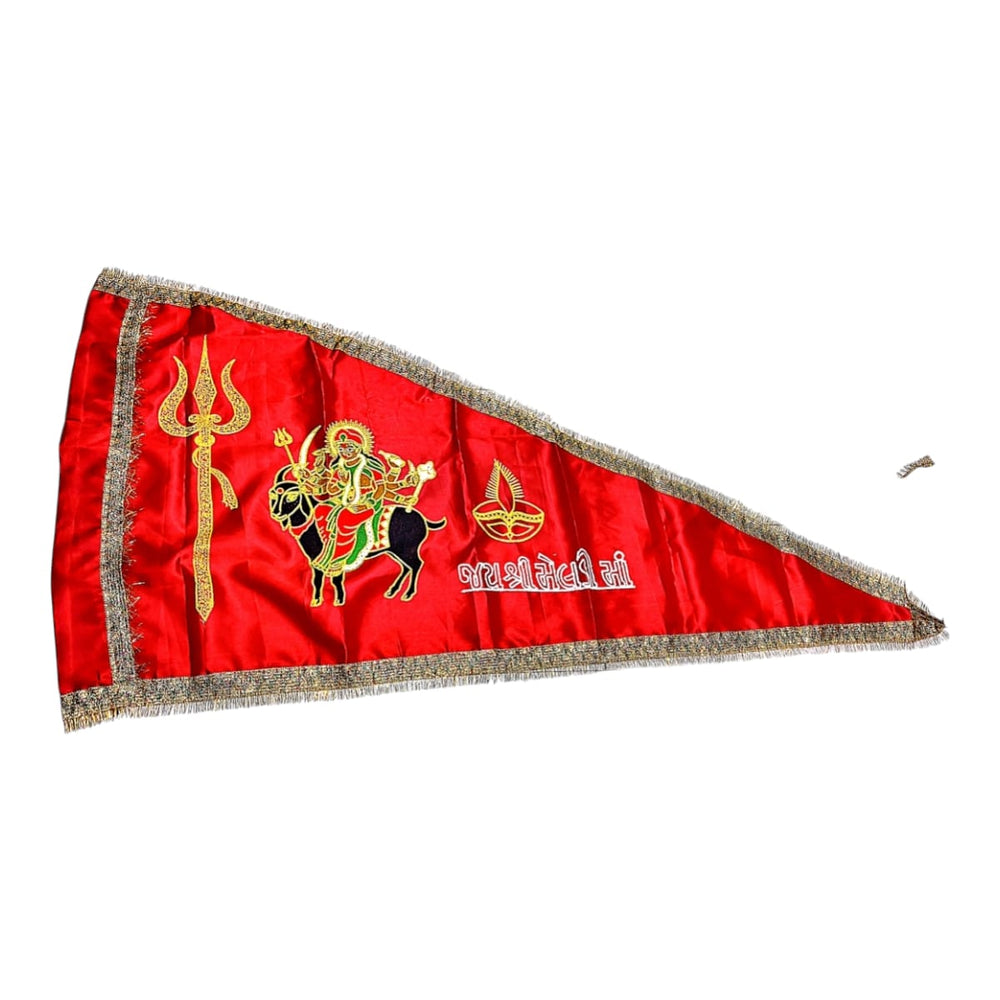 Urja Enterprise Embroidered All Hindu Bhagwan & Mata Ji Flags (Dhwaj) Meldi Maa