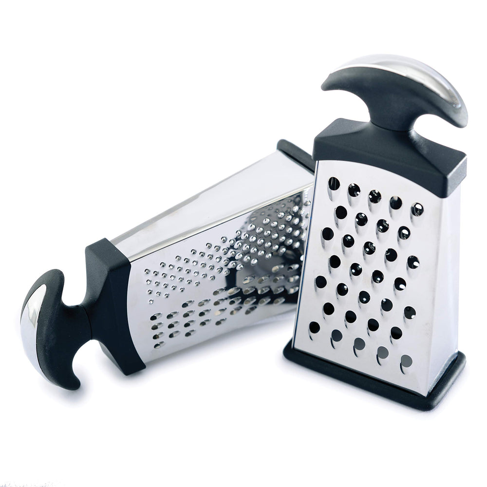 Urja Enterprise 4 Sides Stainless Steel Grater & Slicer Box with Handle/Multipurpose 4 -in -1 Grater for Vegetables, Cheese & More.