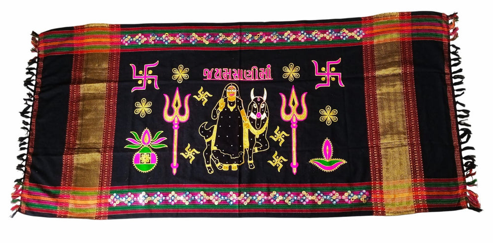 Urja Enterprise Divine Aari Bharat Embroidered Shawl Masani Maa