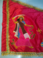 Urja Enterprise Heavy Embroidered All Hindu Bhagwan & Mata Ji Flags (Dhwaj) (2 MTR)