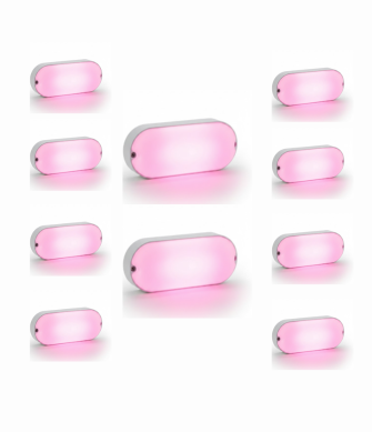 Urja Enterprise 9W Outdoor LED Bulkhead Wall & Ceiling Light – Mount Lamp for Balcony, Staircase, Parking, Terrace & Exterior Lighting (Multicolor)