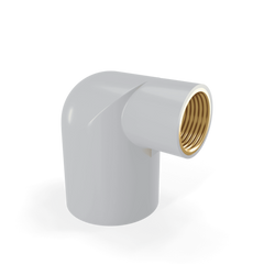 Urja Enterprise Agricultural Pipe - Reducing 90° Elbow Brass Insert (Finolex) 25 × 20 mm (¾″ × ½″)